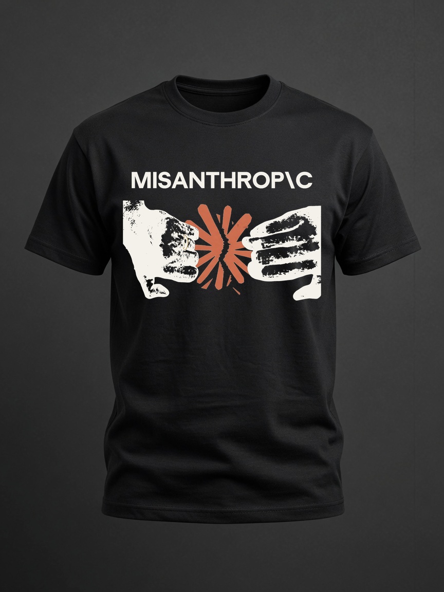 Misanthropic tee (black)